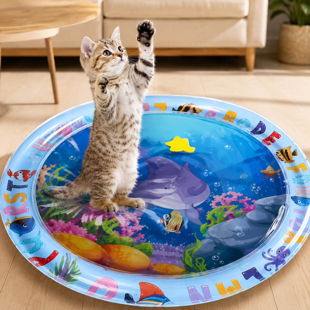 Water Sensory Play Mat — Cooling Interactive Pad for Cats & Dogs
