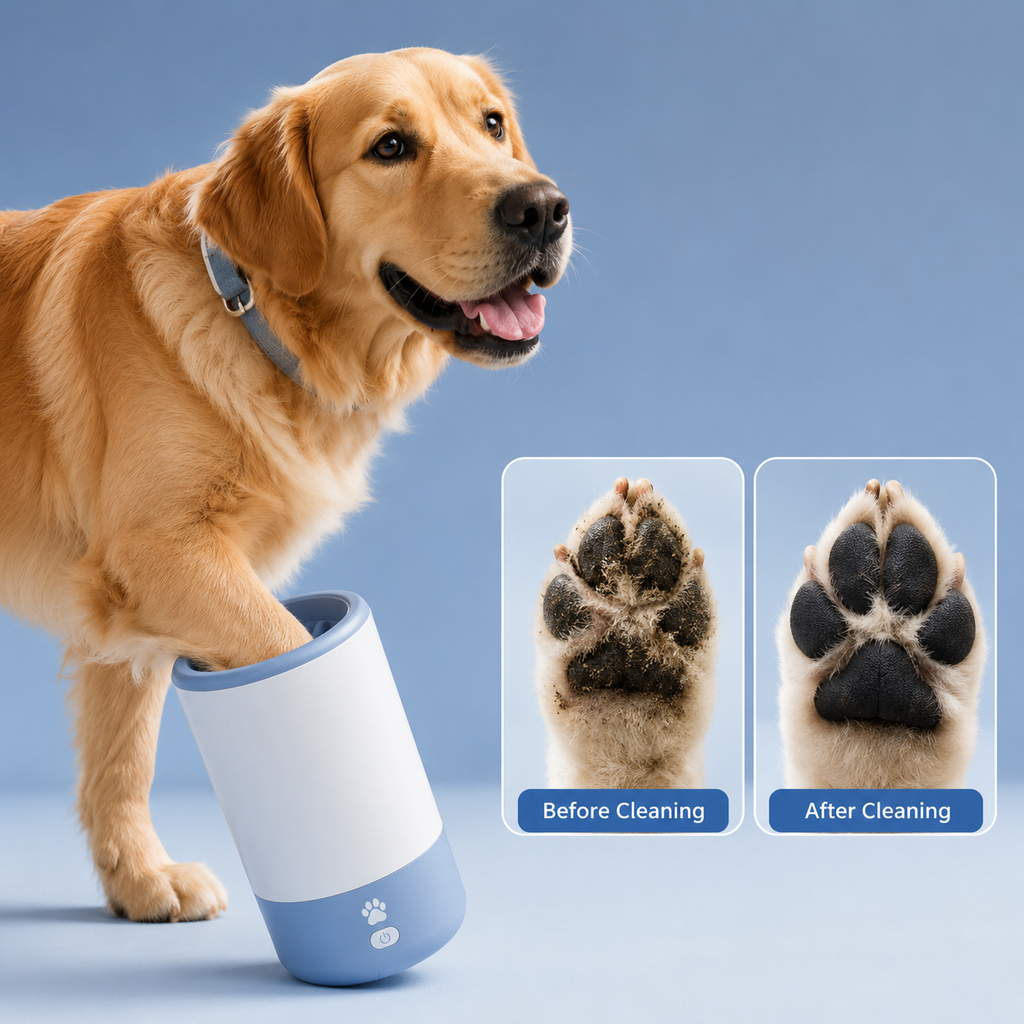 Electric Paw Washer — Automatic Waterproof Foot Cleaner for Dogs