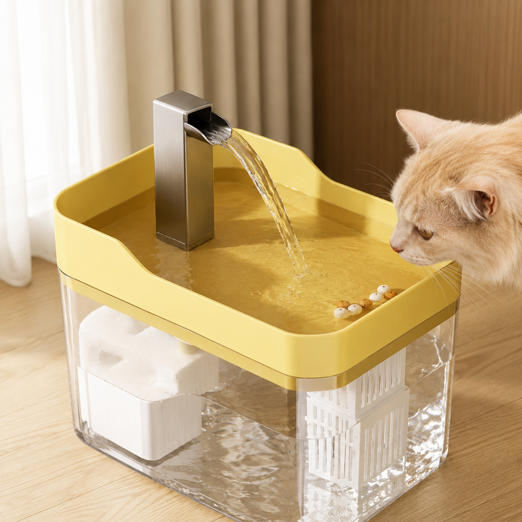 Automatic Cat Water Fountain — Filtered Circulating Water Dispenser