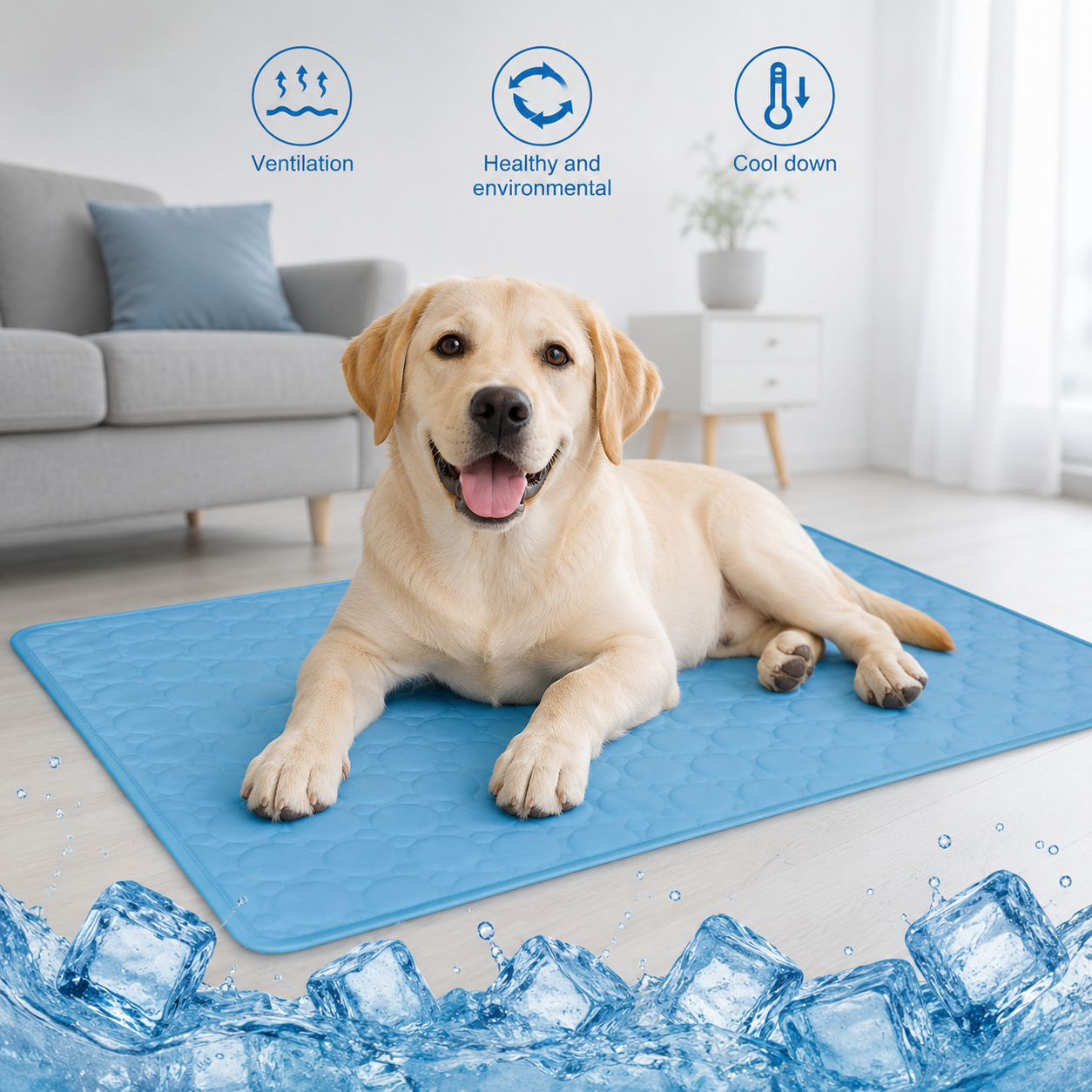 Extra-Large Cooling Mat — Cold Pad for Dogs & Cats, XS–2XL