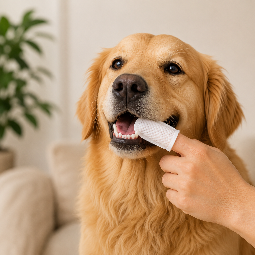 Disposable Finger Toothbrush Wipes — Dog & Cat Dental Cleaning Wipes