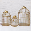 Retro Iron Bird Cage — Decorative Plant Stand for Balcony & Outdoor Display