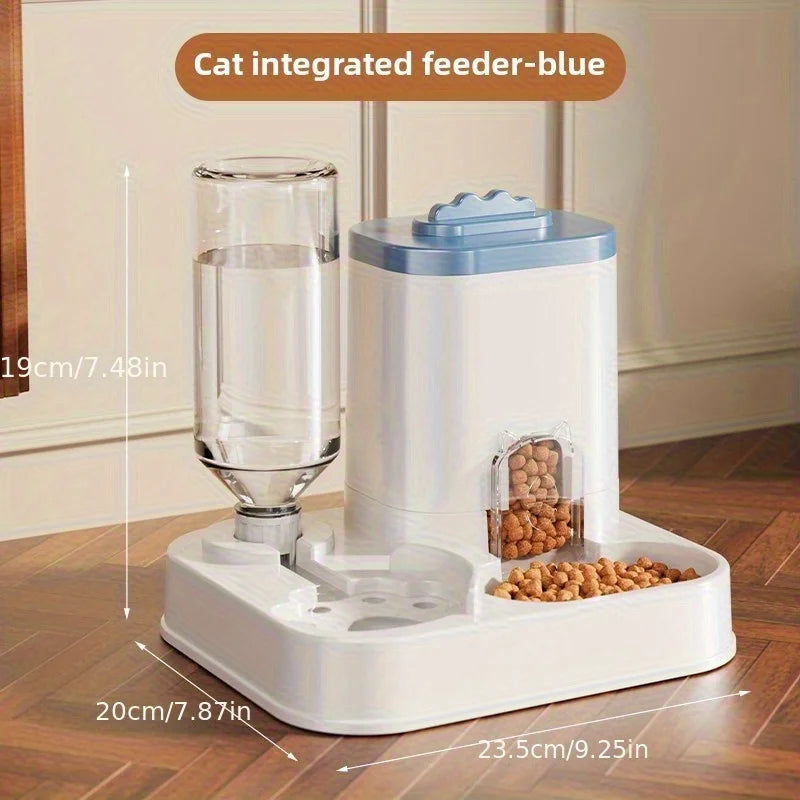 Large-Capacity Automatic Pet Feeder — Gravity Food & Water Dispenser for Cats & Dogs