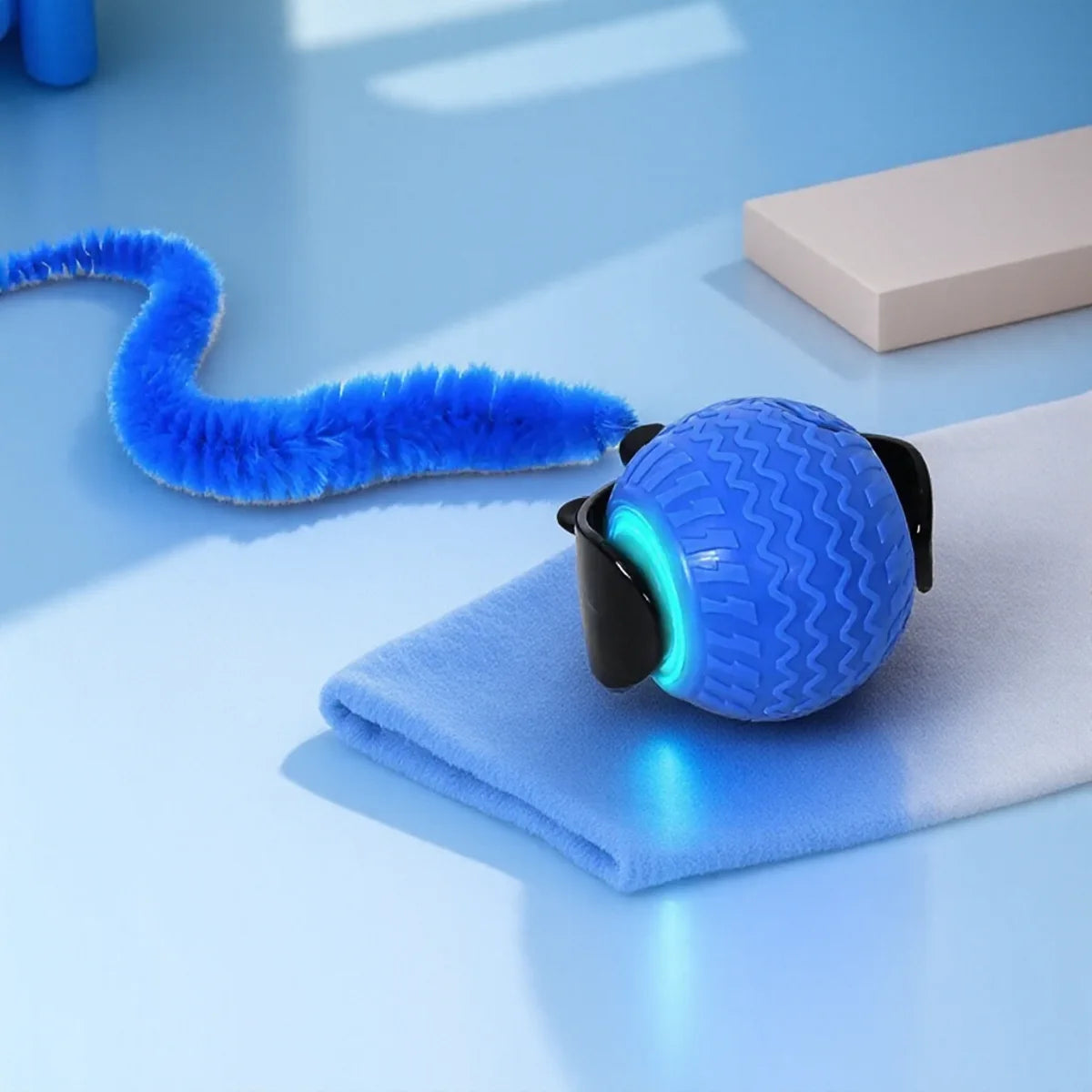 LED Obstacle-Avoidance Cat Ball — 360° Automatic Rotating Teaser Toy
