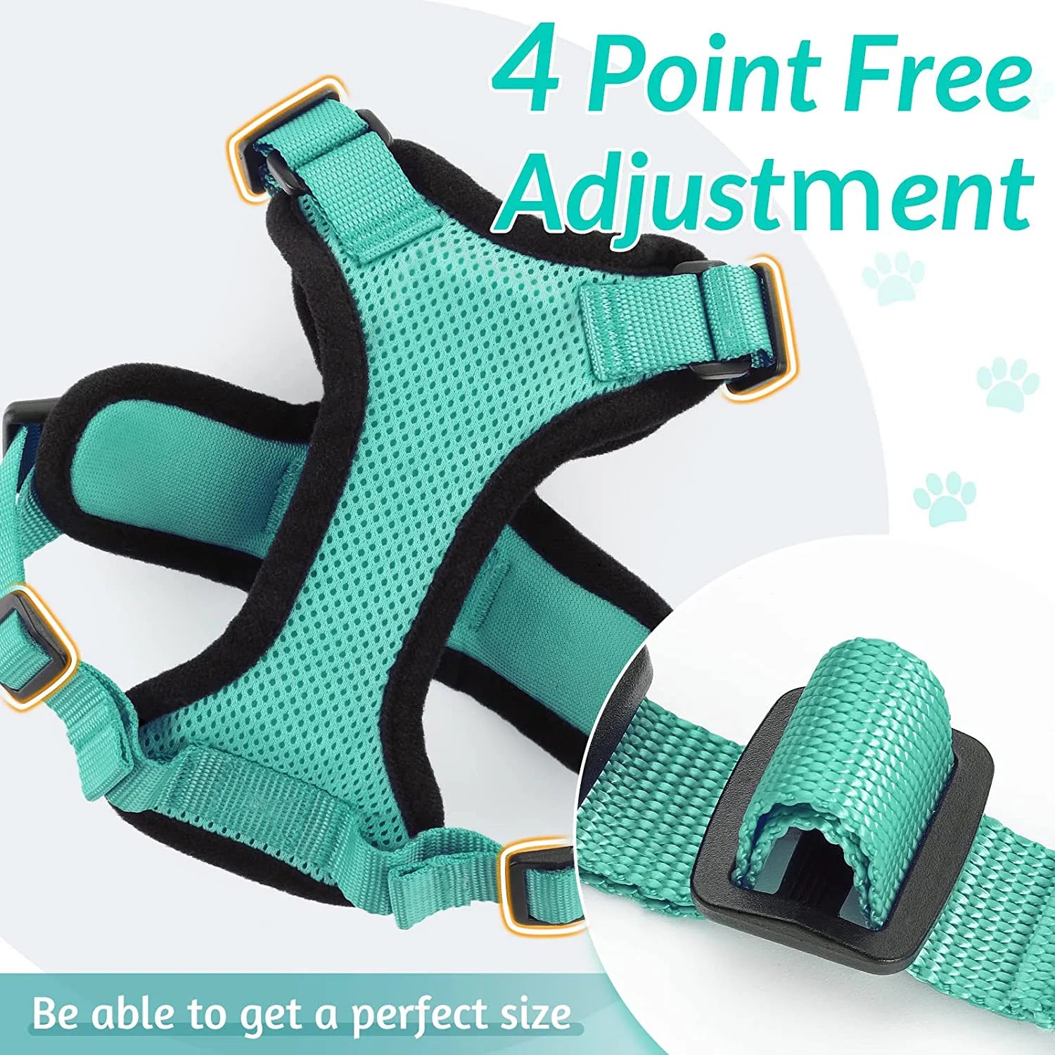 Escape-Proof Cat Harness & Leash Set — Soft Adjustable Vest for Easy Control