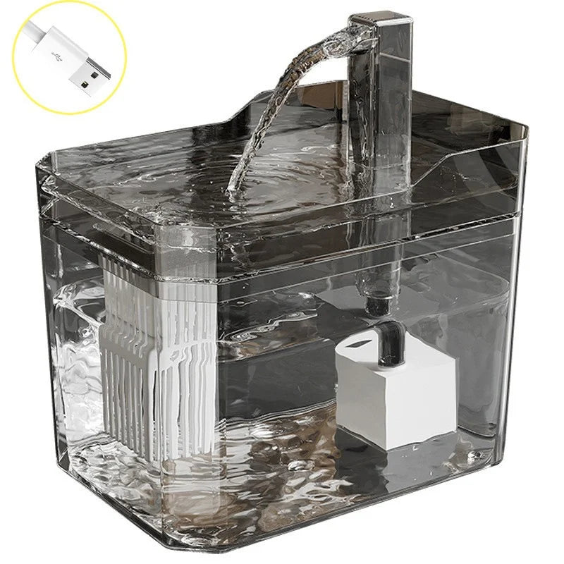 Automatic Cat Water Fountain — Filtered Circulating Water Dispenser