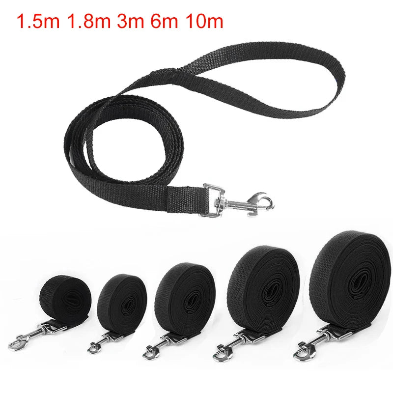 Heavy-Duty Nylon Dog Leash — Long-Line Training Rope, 1.5m to 50m