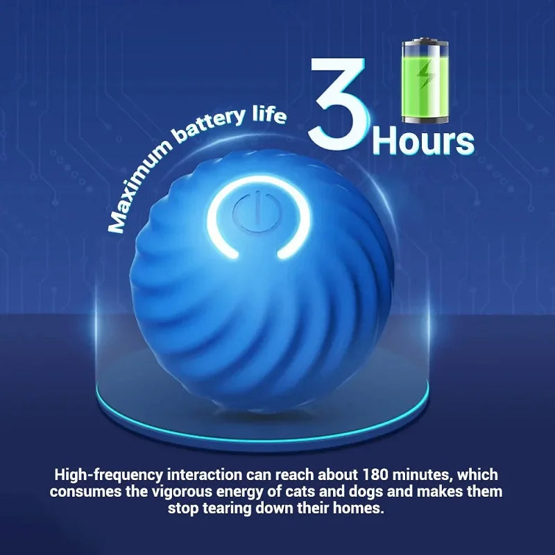 USB Rechargeable Bouncing Dog Ball — Automatic Interactive Chew Toy