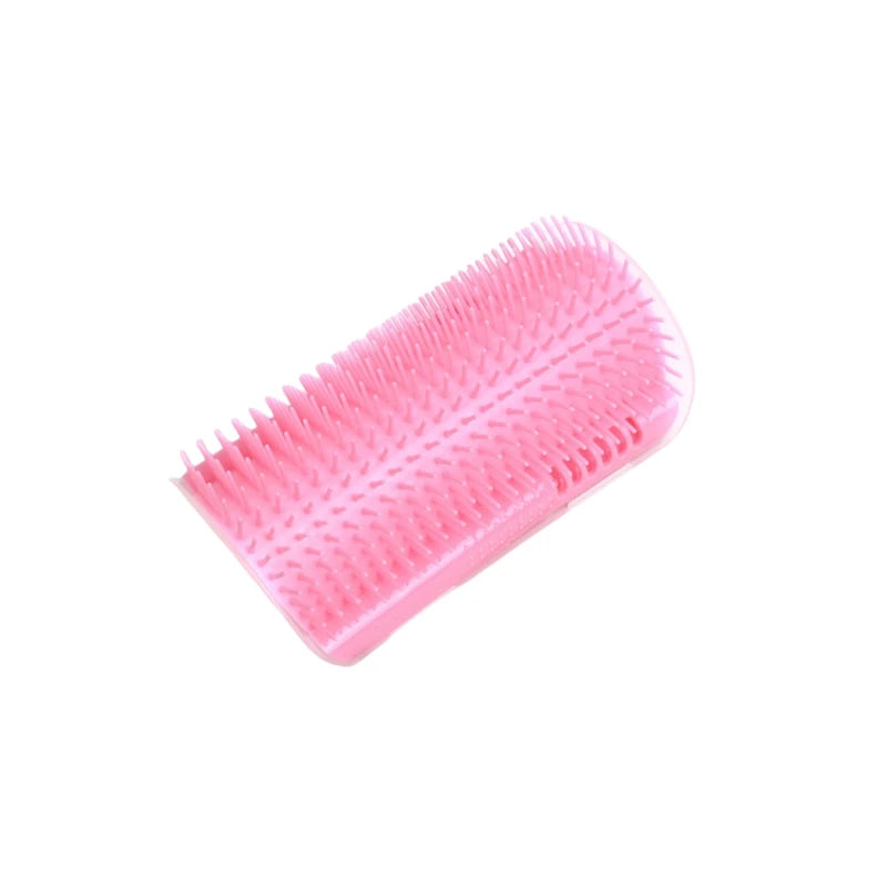 Self-Grooming Cat Scratcher Brush — Wall-Mounted Massage Comb for Shedding
