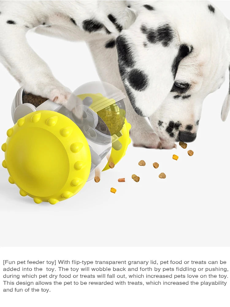 Balance Car Slow Feeder Toy — Gravity Treat Dispenser for Dogs & Cats