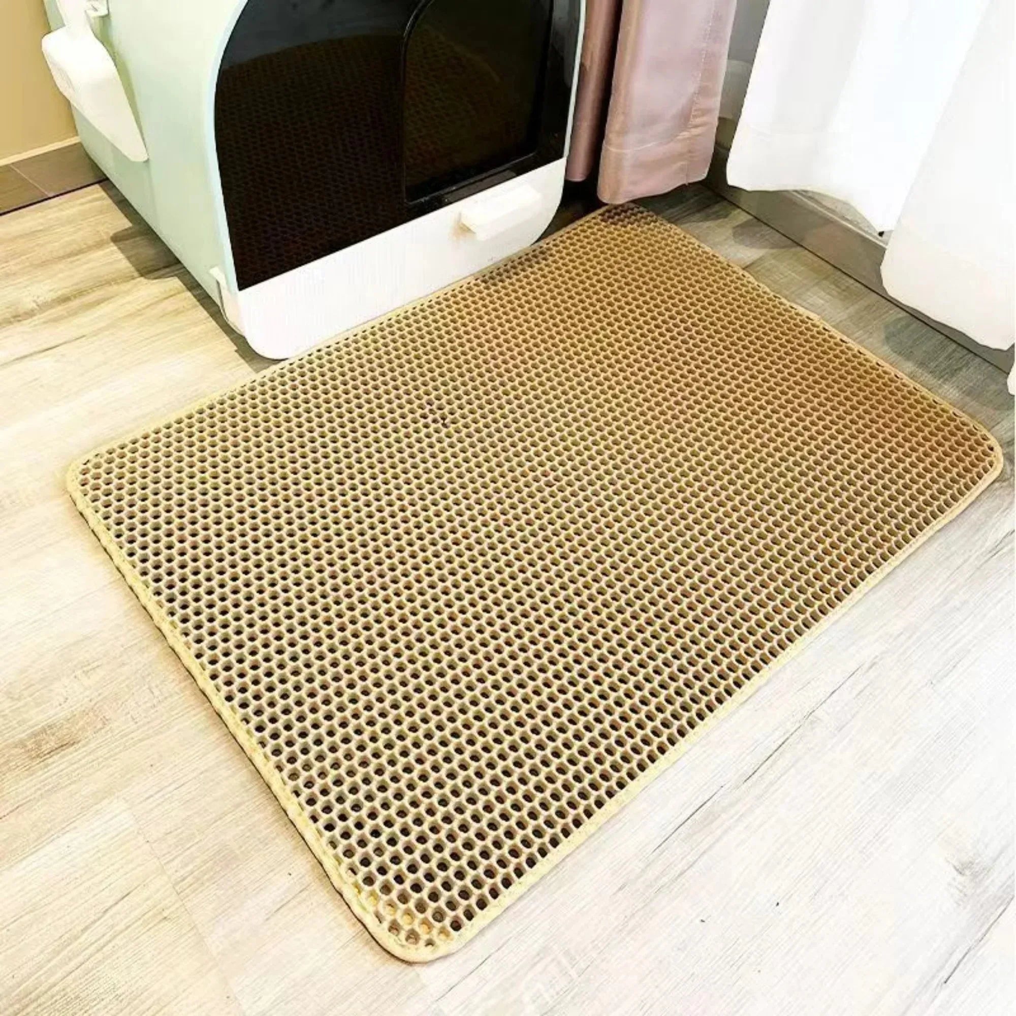 Heavy-Duty Waterproof Cat Litter Mat — 2-Layer Non-Slip Floor Protector