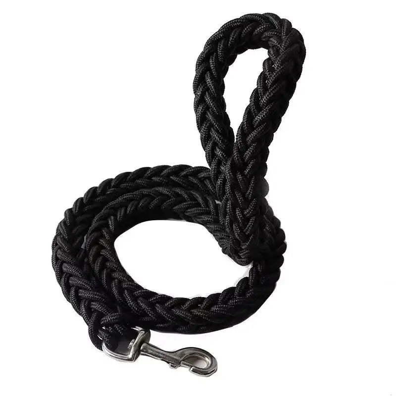 Braided Dog Training Leash — Strong Durable Leash for Large Dogs