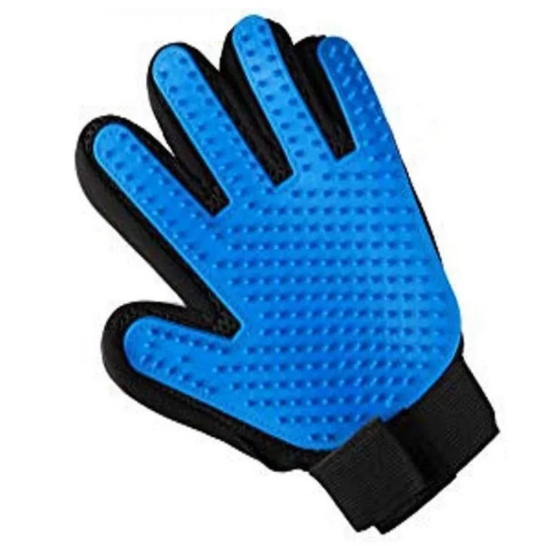 Left & Right Grooming Glove Pair — Deshedding Bath Gloves for Dogs, Cats & Rabbits
