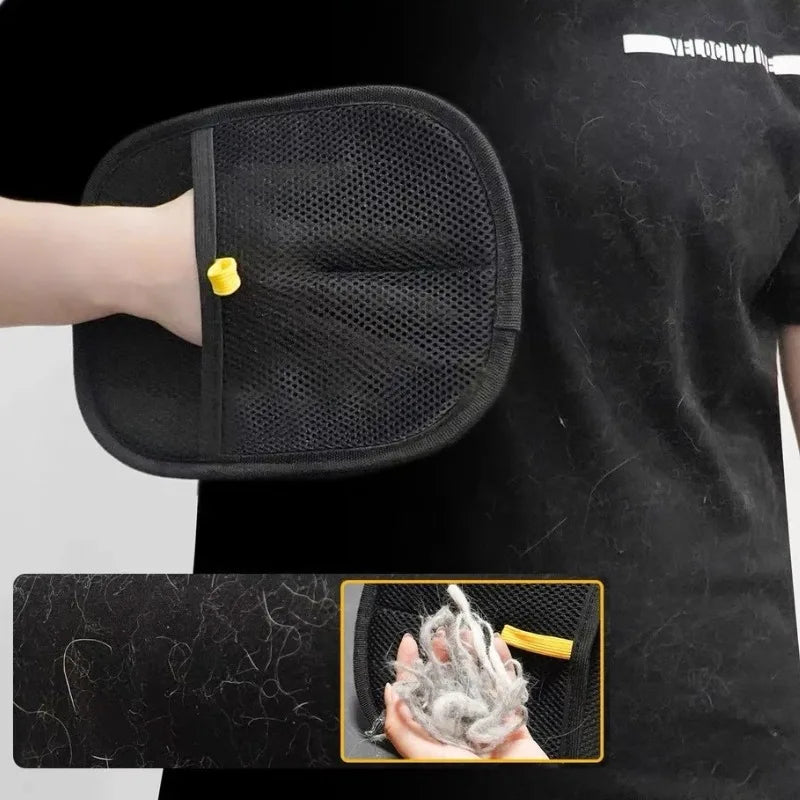 Pet Hair Removal Grooming Glove — Deshedding Glove for Dogs & Cats