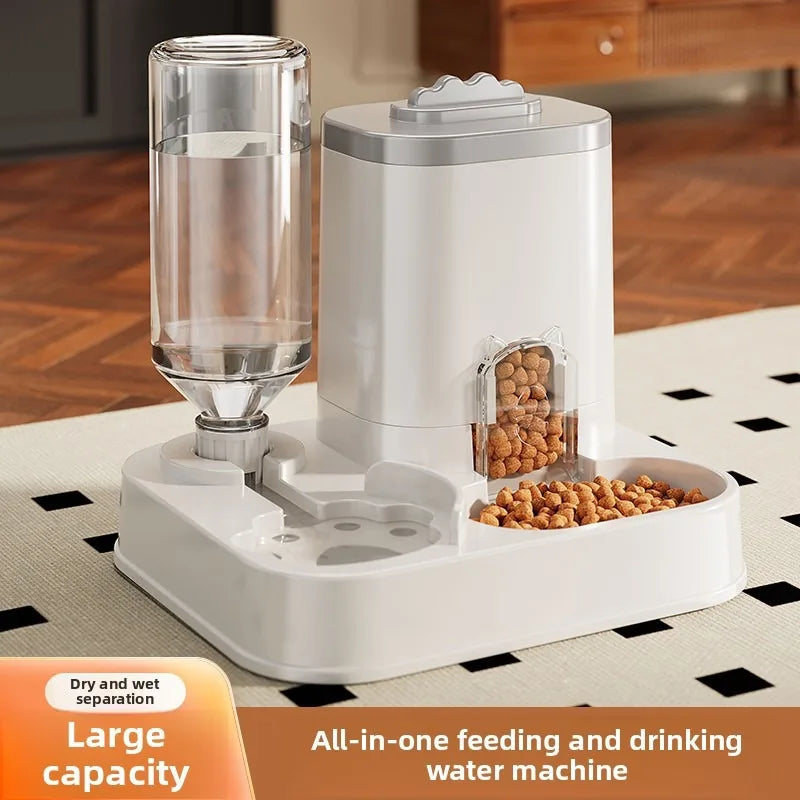 Large-Capacity Automatic Pet Feeder — Gravity Food & Water Dispenser for Cats & Dogs