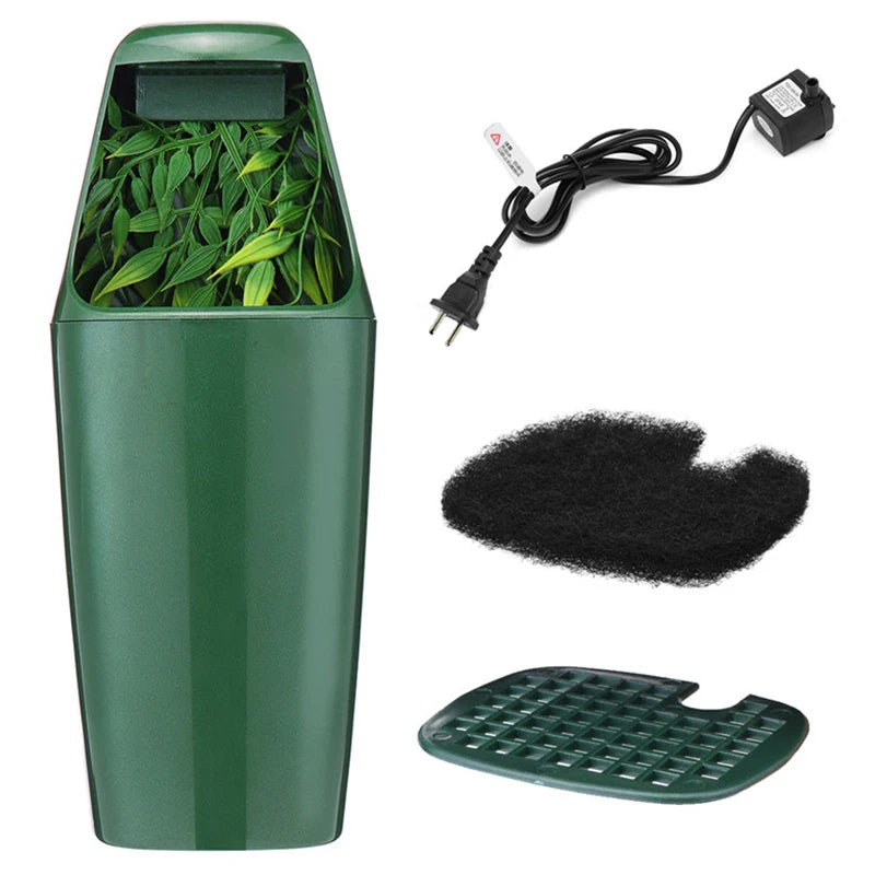 Automatic Reptile Water Dispenser — Filtered Drinking Fountain for Lizards & Amphibians