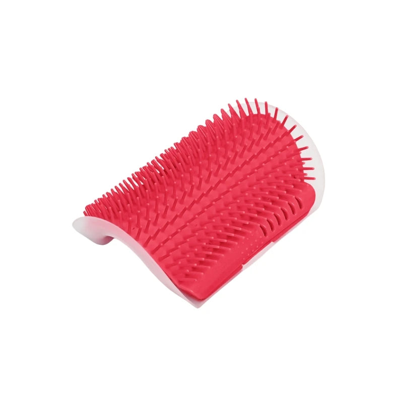 Self-Grooming Cat Scratcher Brush — Wall-Mounted Massage Comb for Shedding