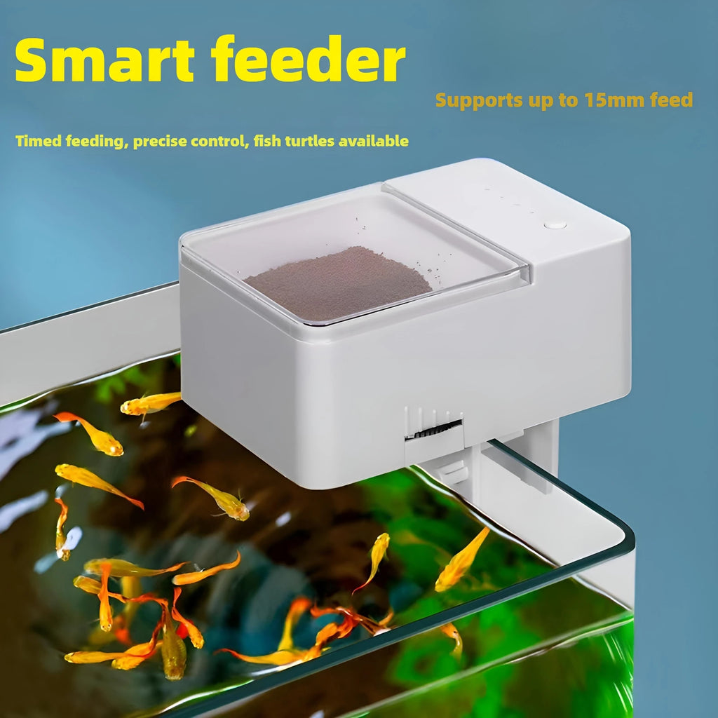 Intelligent Aquarium Fish Feeder — 4-Speed Timer for Fish & Turtles