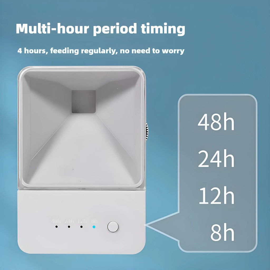 Intelligent Aquarium Fish Feeder — 4-Speed Timer for Fish & Turtles