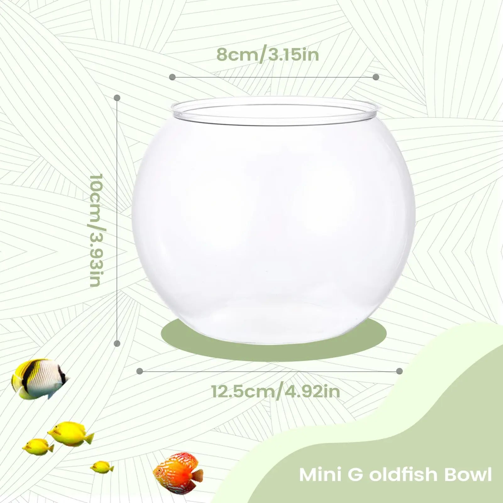 Bubble Fish Bowl — Space-Saving Aquarium Bowl for Table Centerpieces