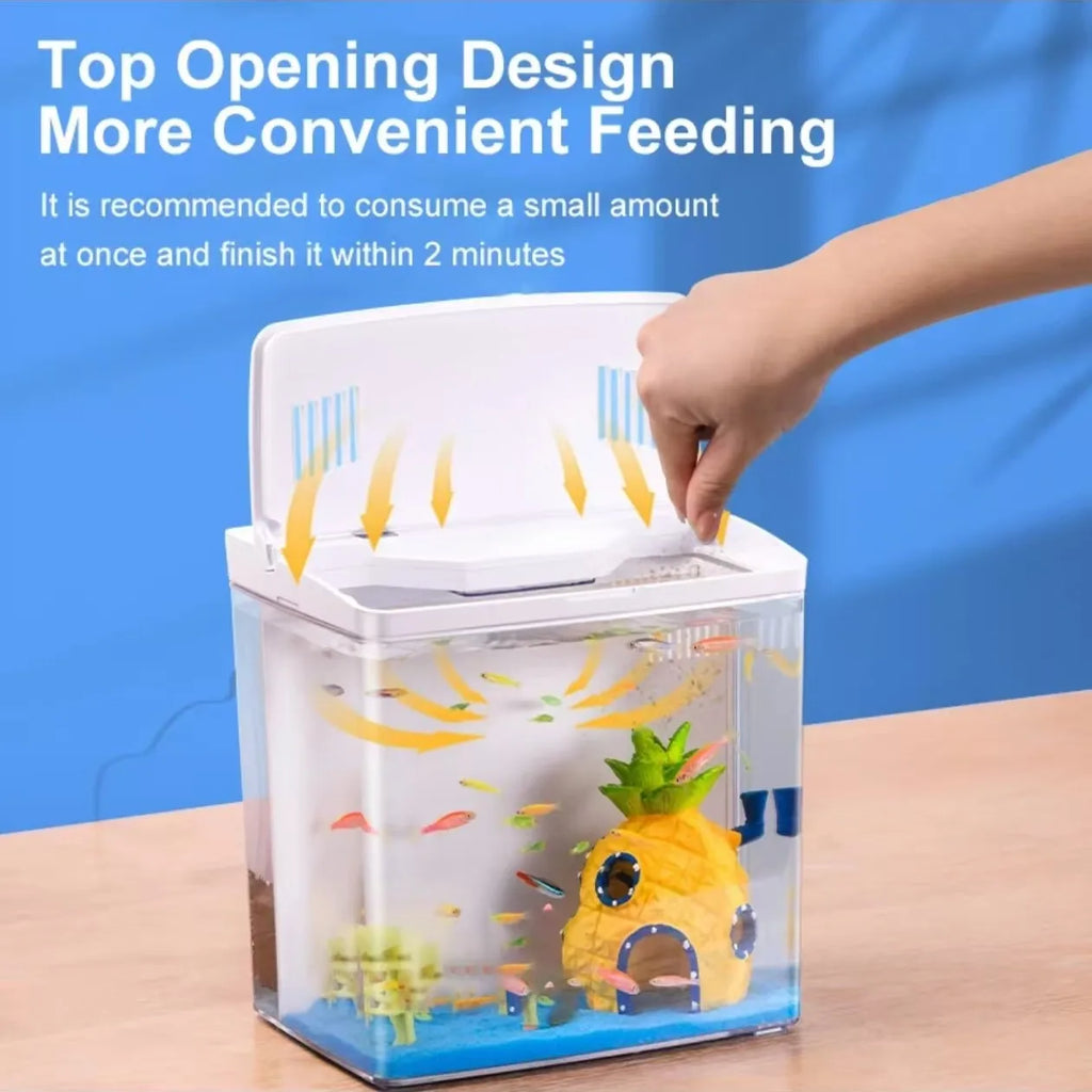 Self-Circulating Goldfish Tank — Tabletop Aquarium with Optional Heater
