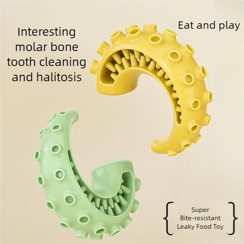 TPR Dog Chew Toy — Bite-Resistant Teeth Cleaning Toy for Small & Medium Dogs