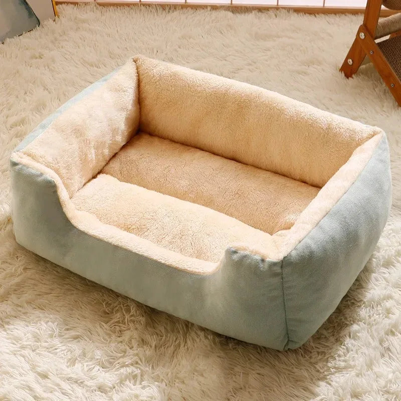 Round Cushion Pet Bed — Soft Basket-Style Bed for Cats & Small Dogs