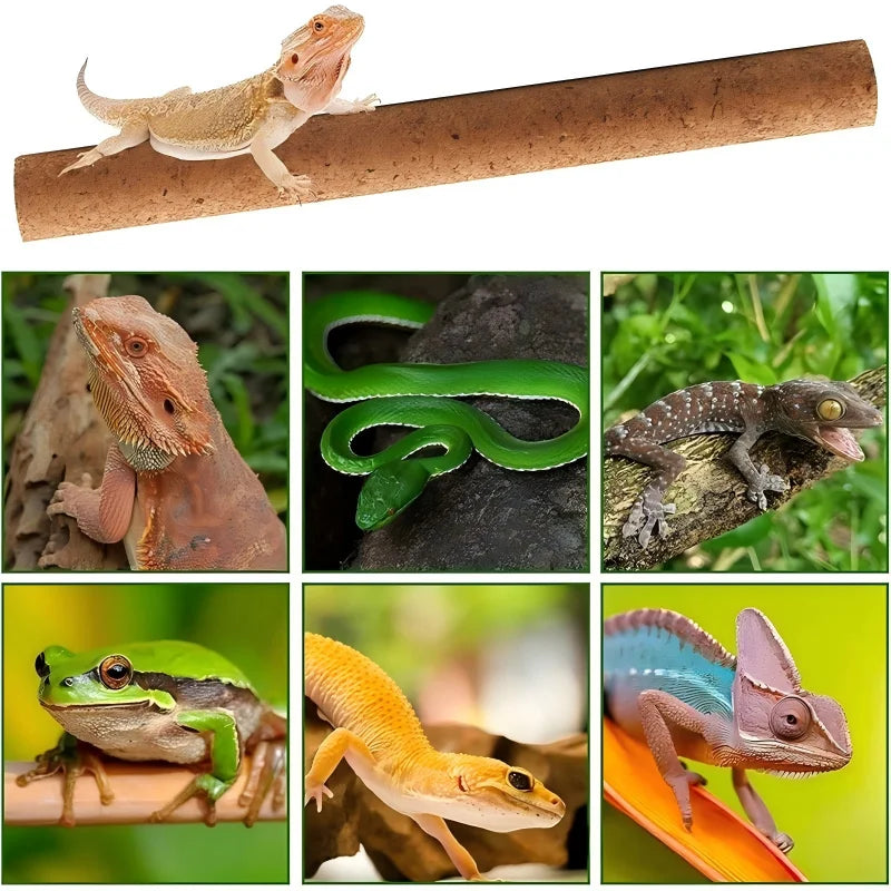 Reptile Climbing Branch — Soft Wood Terrarium Decor for Geckos & Lizards