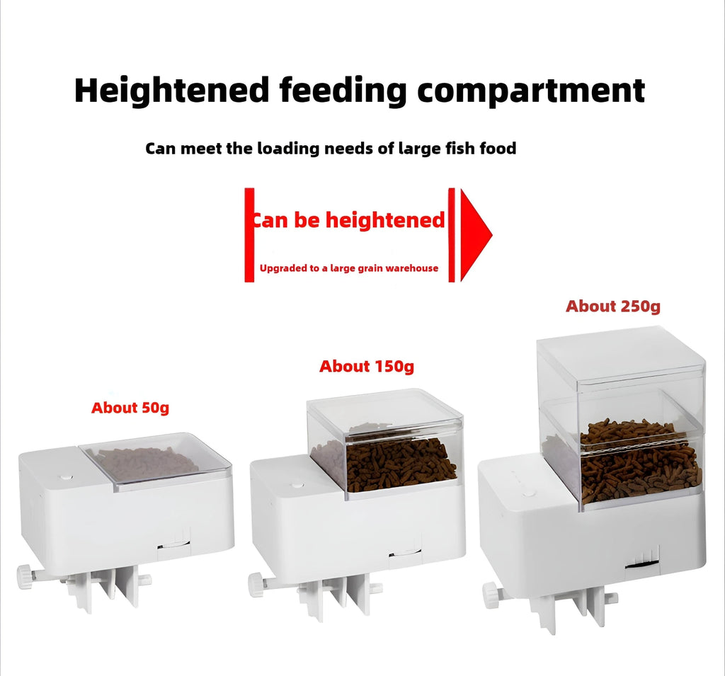 Intelligent Aquarium Fish Feeder — 4-Speed Timer for Fish & Turtles