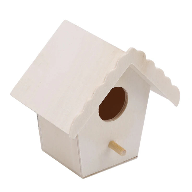 Wooden Bird Nesting Box — Breeding & Hatching House for Parakeets & Lovebirds