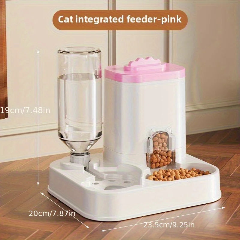 Large-Capacity Automatic Pet Feeder — Gravity Food & Water Dispenser for Cats & Dogs