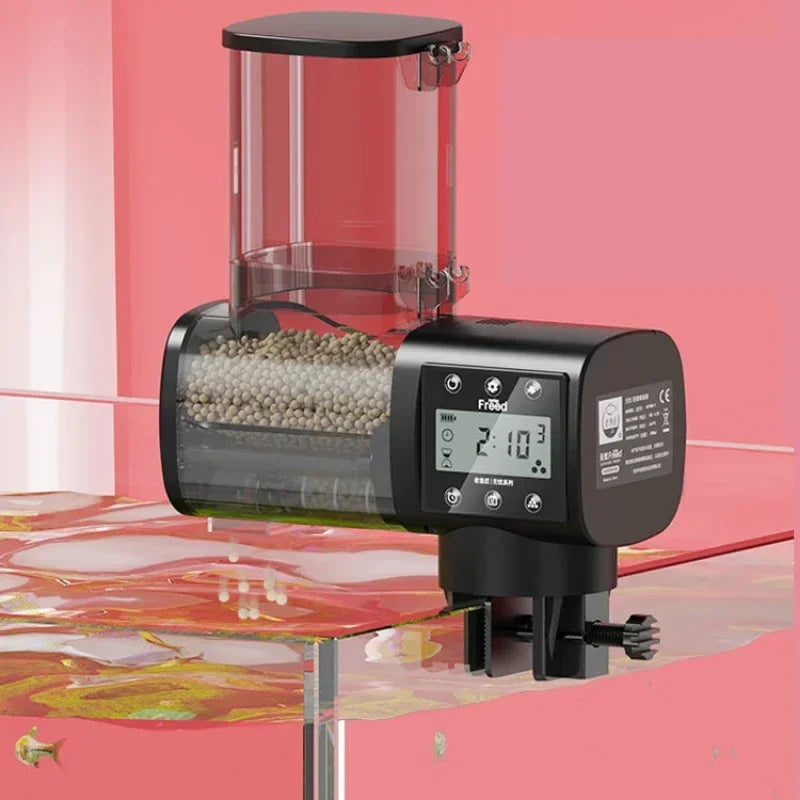 Digital WiFi Aquarium Fish Feeder — Programmable Timer with Remote Control