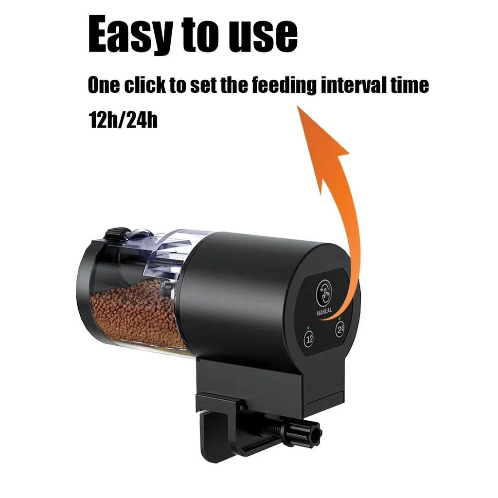 Programmable Aquarium Fish Feeder — Battery-Operated Timer, 100ml Capacity