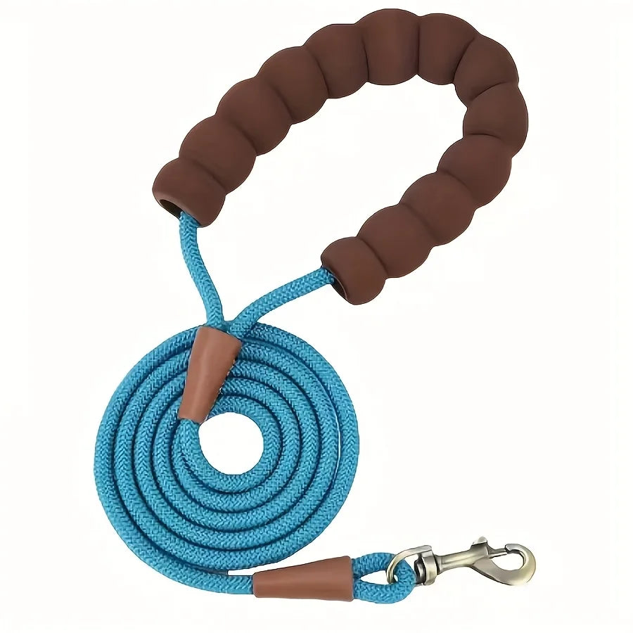 Round Rope Dog Leash — Heavy Duty Lightweight Leash for Walking & Training