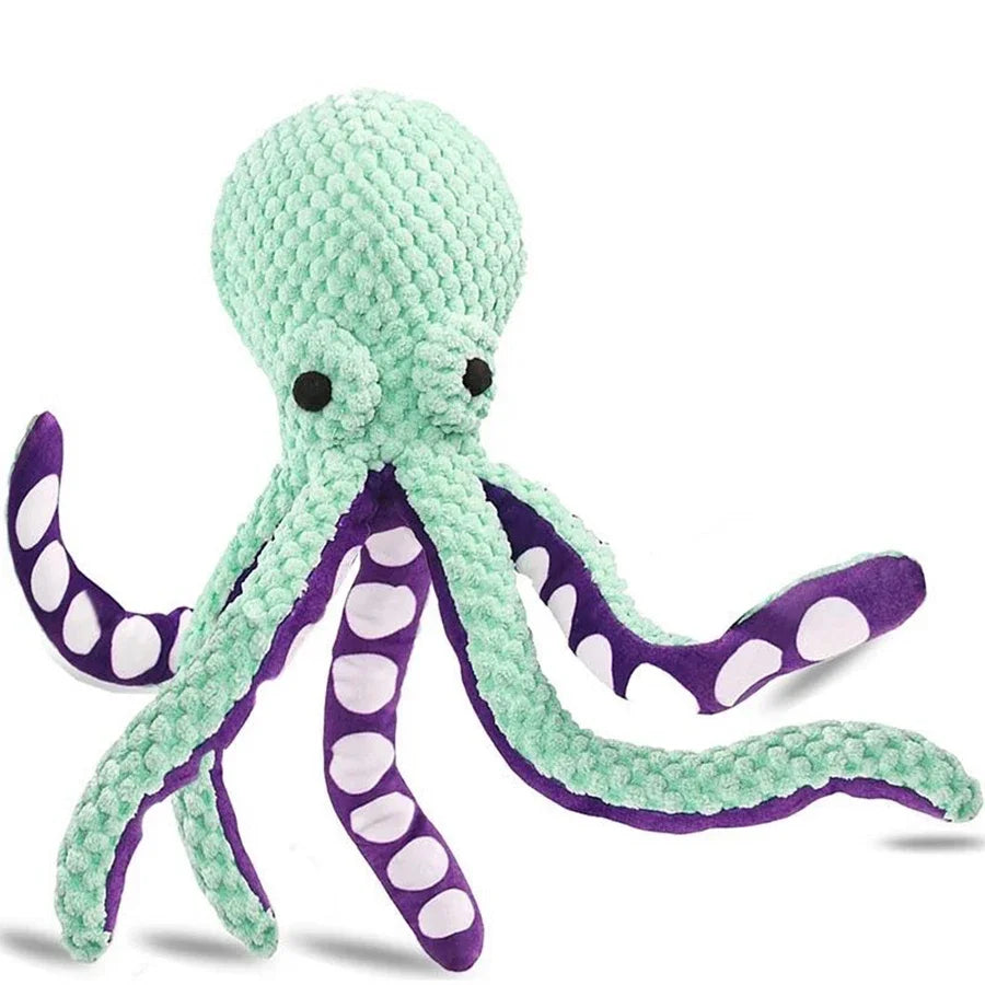 Interactive Squeaky Plush Octopus Toy — Sound Chew Toy for Dogs