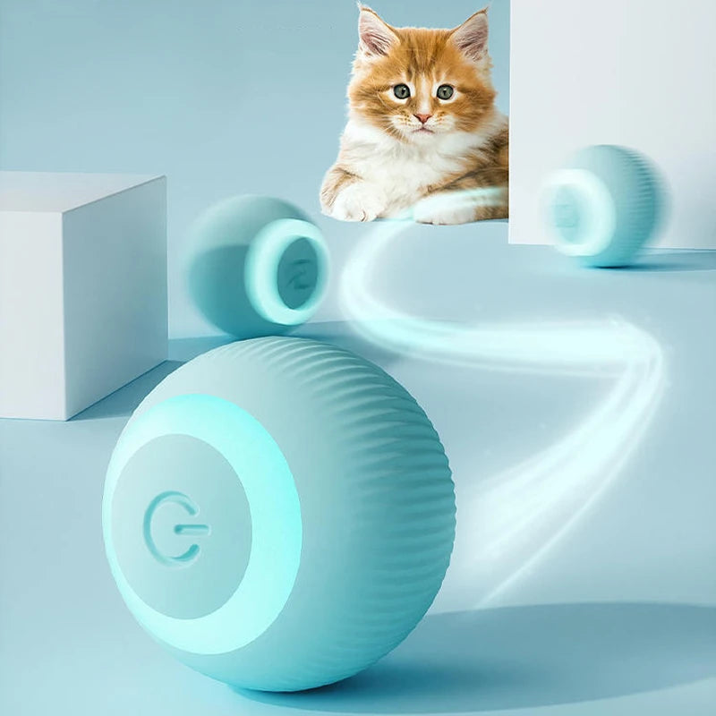 Electronic Rolling Cat Ball — Smart Automatic Indoor Teaser Toy