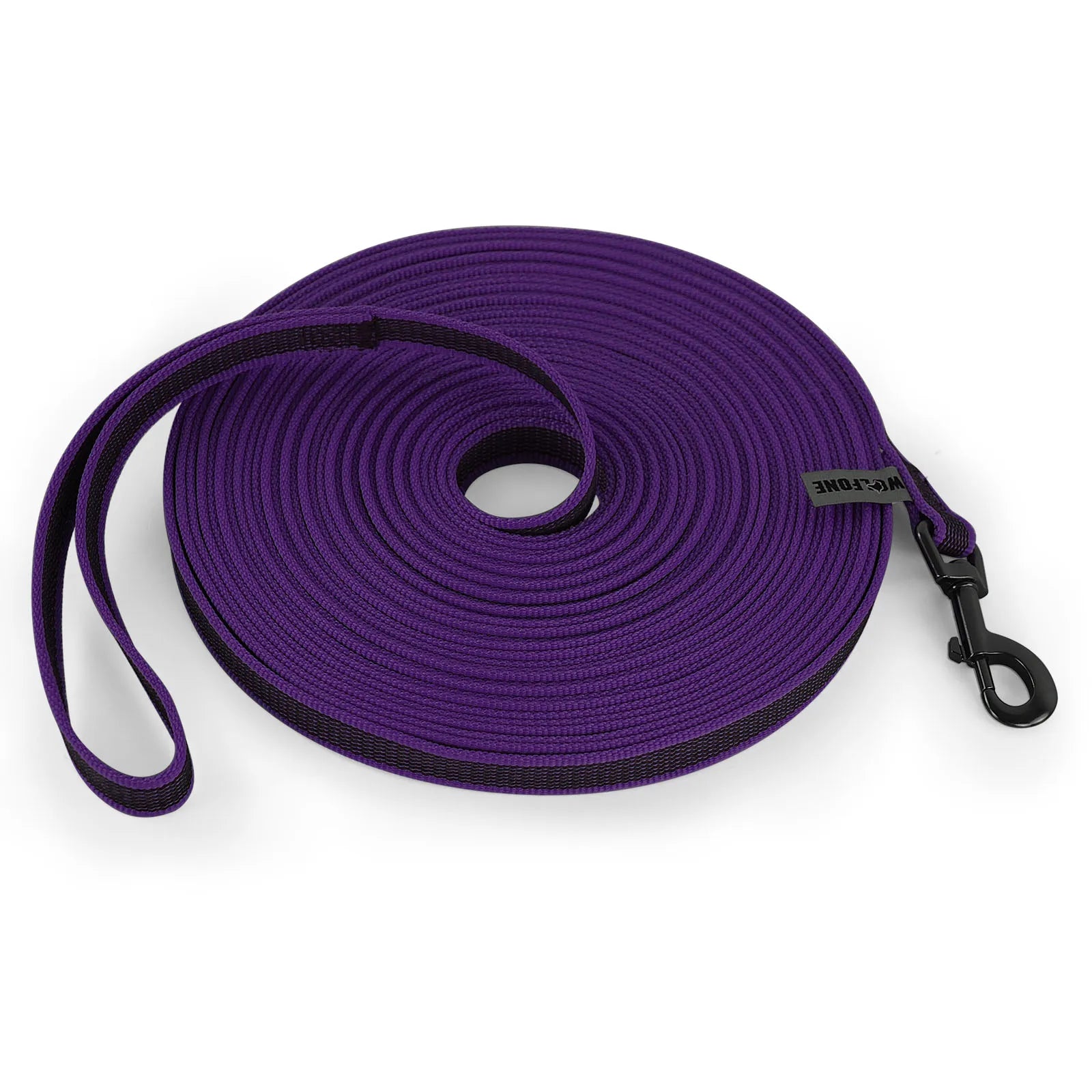Latex-Silk Dual-Color Training Leash — Multiple Lengths from 1.5m to 15m
