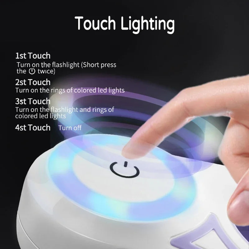 LED Light-Up Retractable Dog Leash — Glowing Safety Leash for Night Walks