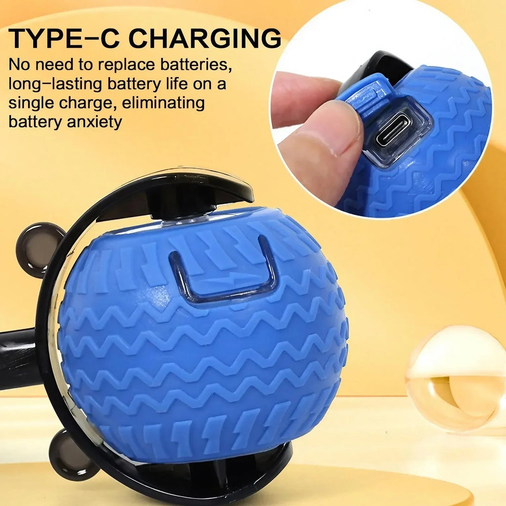 LED Obstacle-Avoidance Cat Ball — 360° Automatic Rotating Teaser Toy