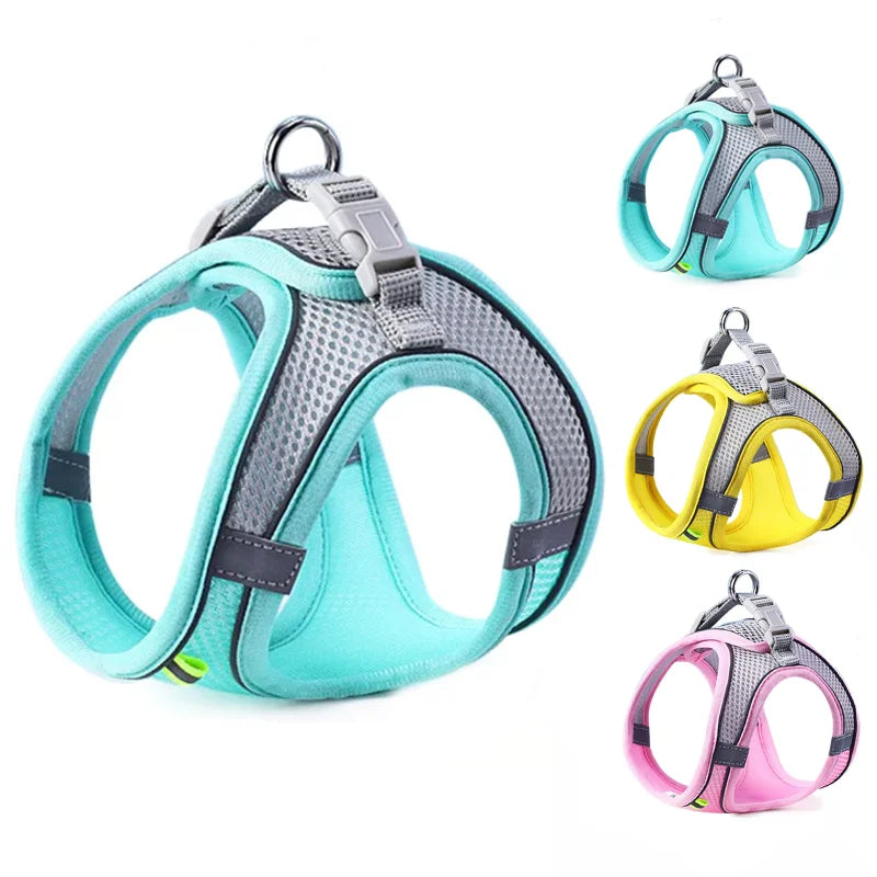 Reflective Chest Harness Set — Breathable Rope Vest for Dogs & Cats