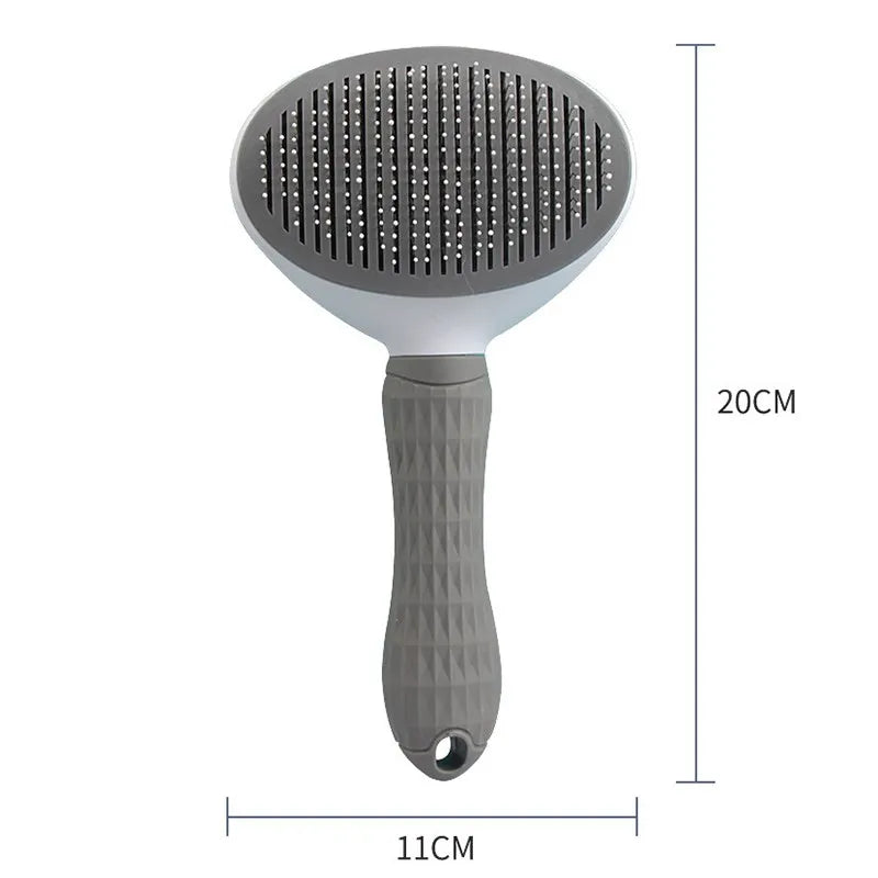 Pet Hair Remover Comb — Detangling Brush for Dogs, Cats & Puppies