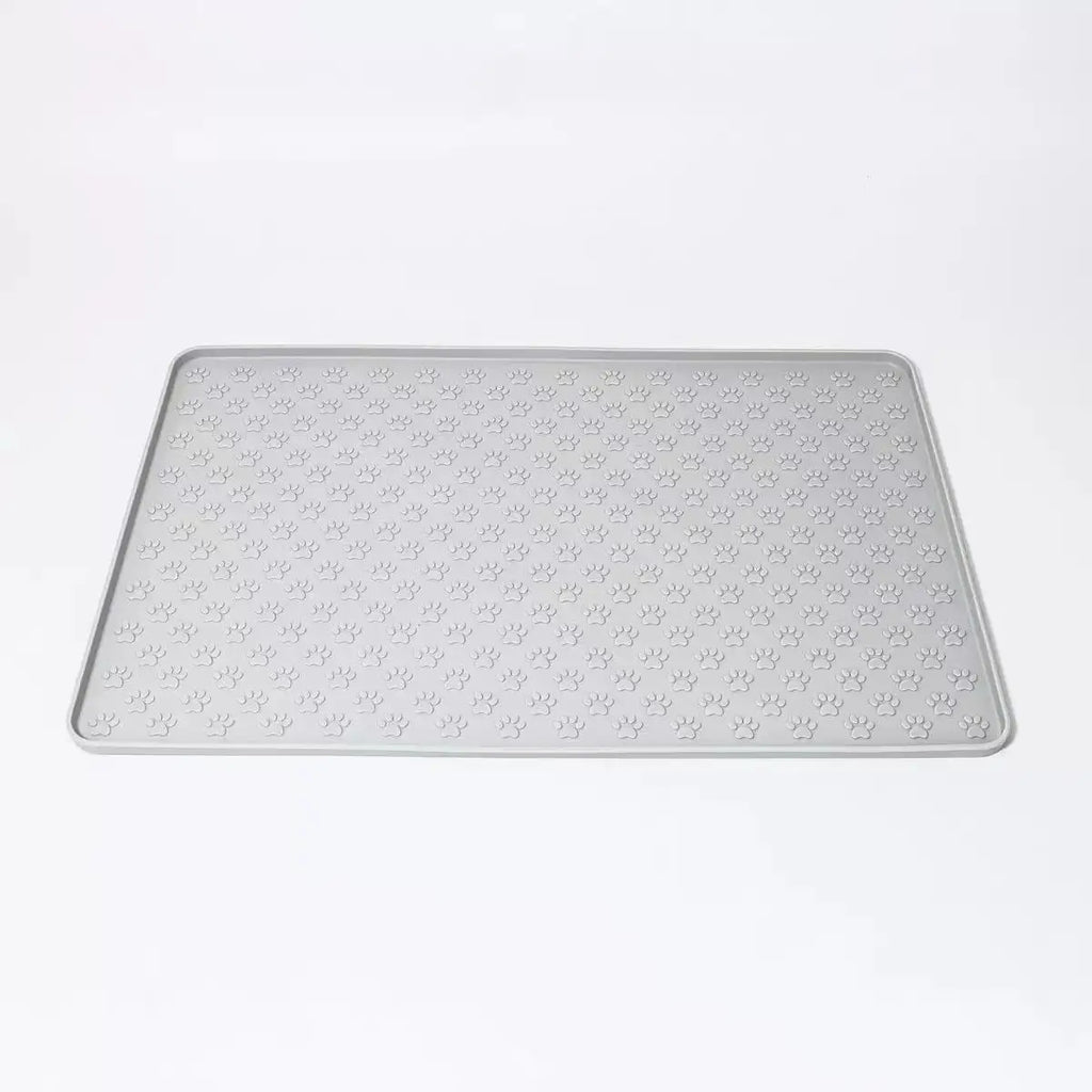 Silicone Pet Feeding Mat — Raised-Edge Placemat for Dog & Cat Bowls