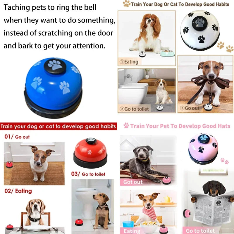 Pet Training Bell — Feeding & Potty Reminder Button for Dogs & Cats