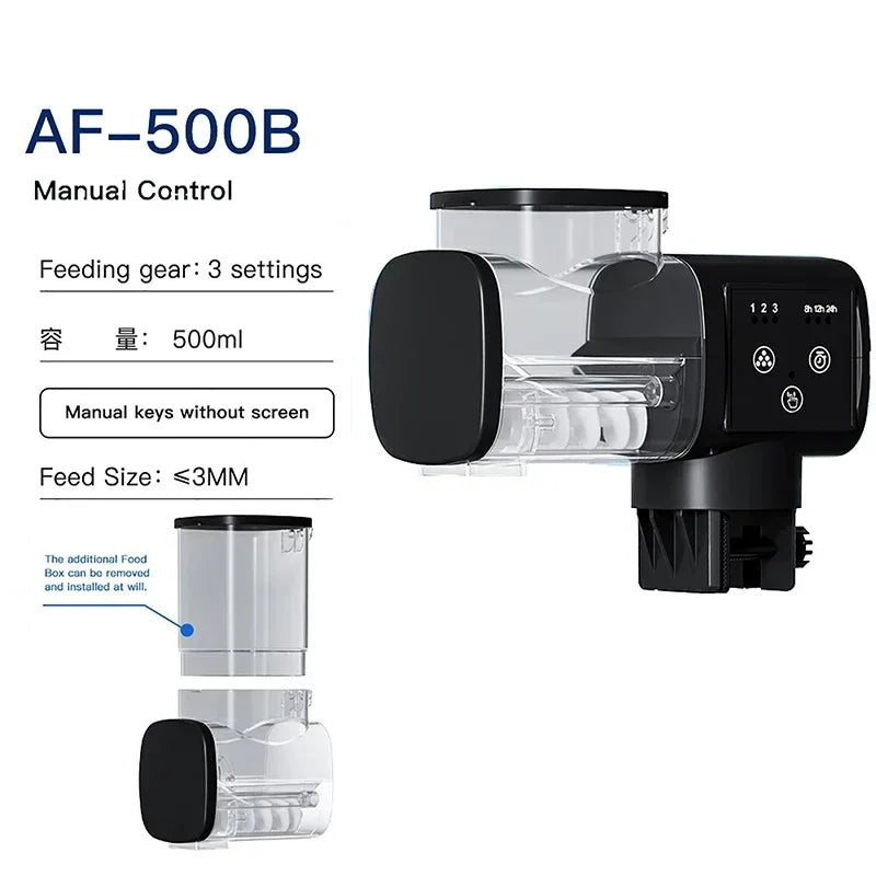 Digital WiFi Aquarium Fish Feeder — Programmable Timer with Remote Control