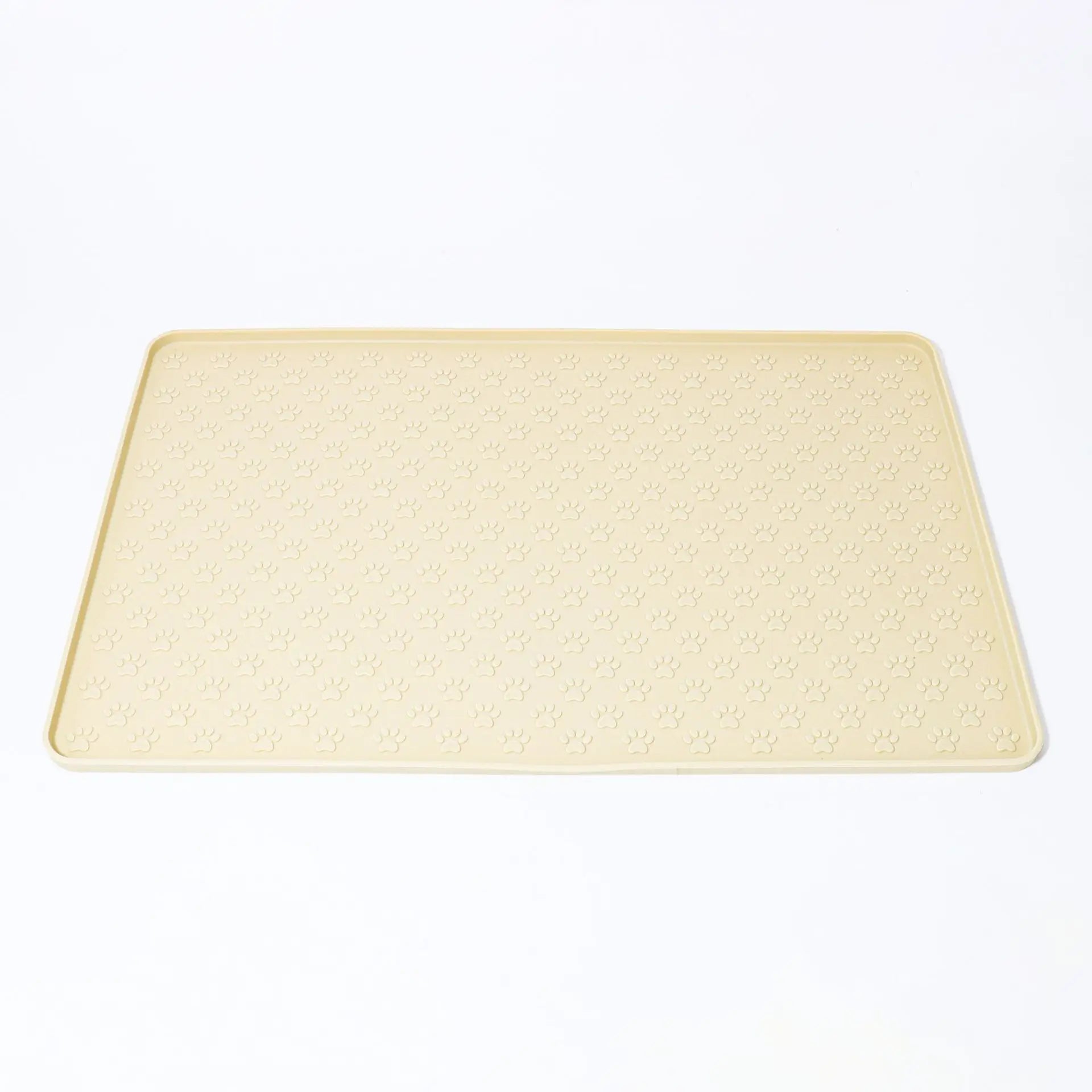 Silicone Pet Feeding Mat — Raised-Edge Placemat for Dog & Cat Bowls