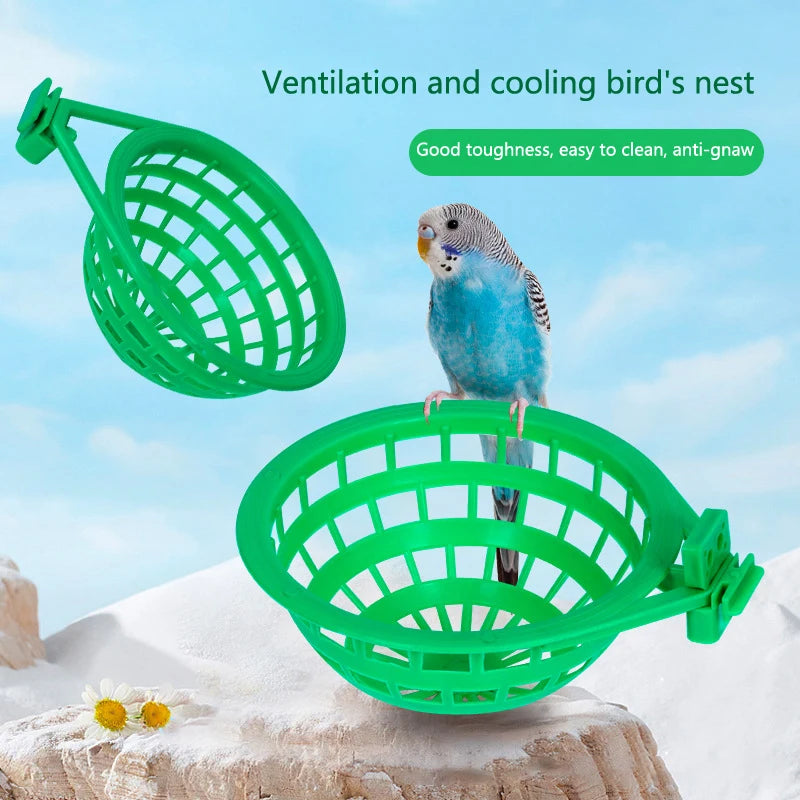 Canary Hatching Nest — Plastic Egg Nest Pan for Bird Cages, Breeding Supplies