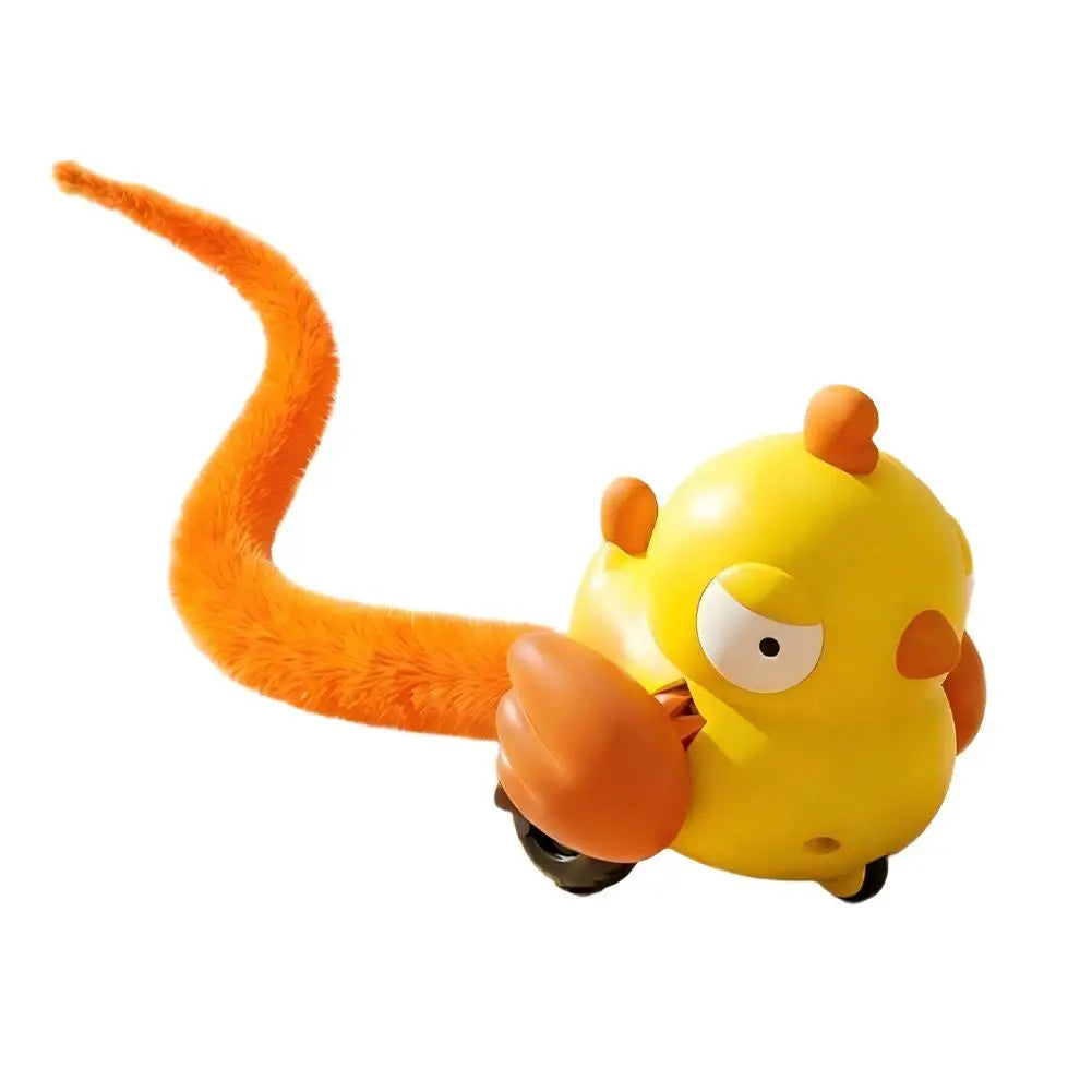 Automatic Moving Cat Toy — Plush Tail Teaser for Indoor Play