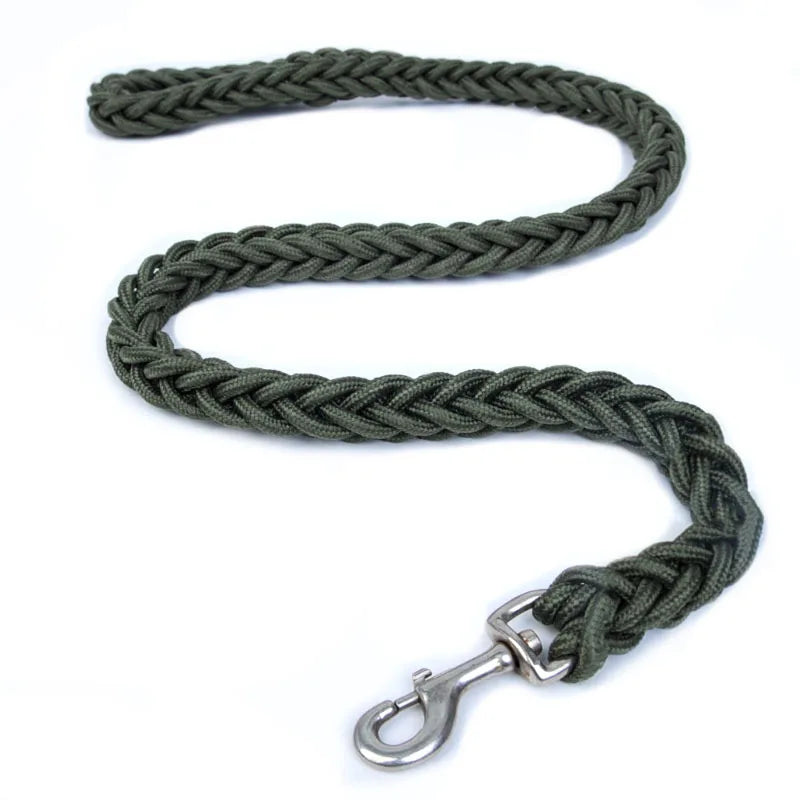 Braided Dog Training Leash — Strong Durable Leash for Large Dogs