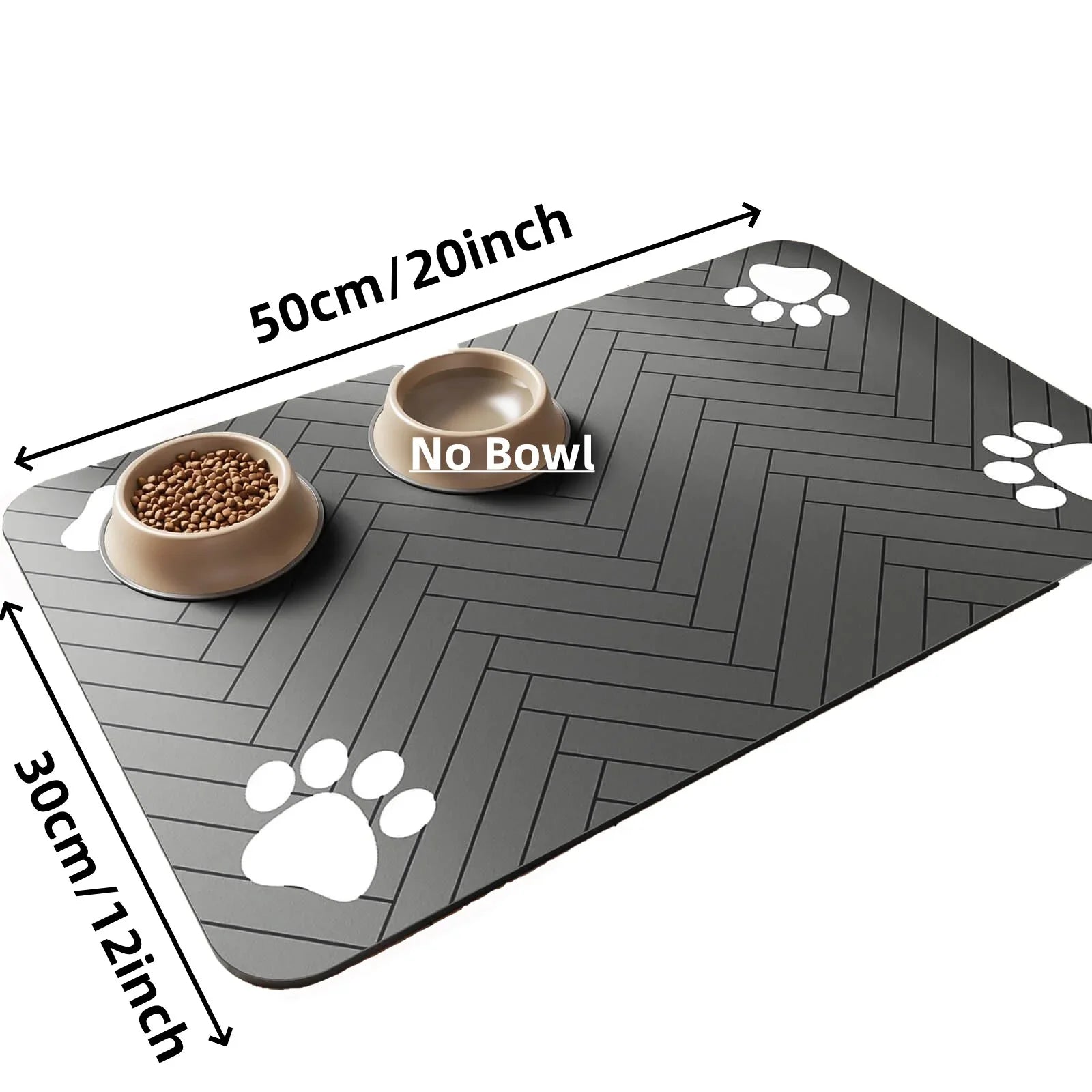 Waterproof Pet Feeding Mat — Absorbent Quick-Dry Placemat for Dog & Cat Bowls