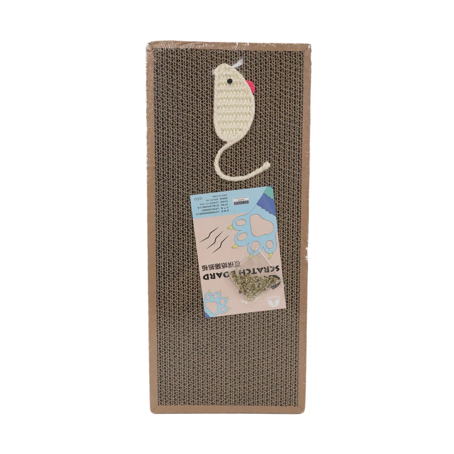 Corrugated Cardboard Cat Scratcher — Oval Scratching Pad in Fun Shapes